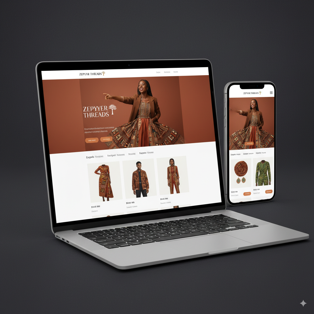 Zepyver Threads African fashion e-commerce website